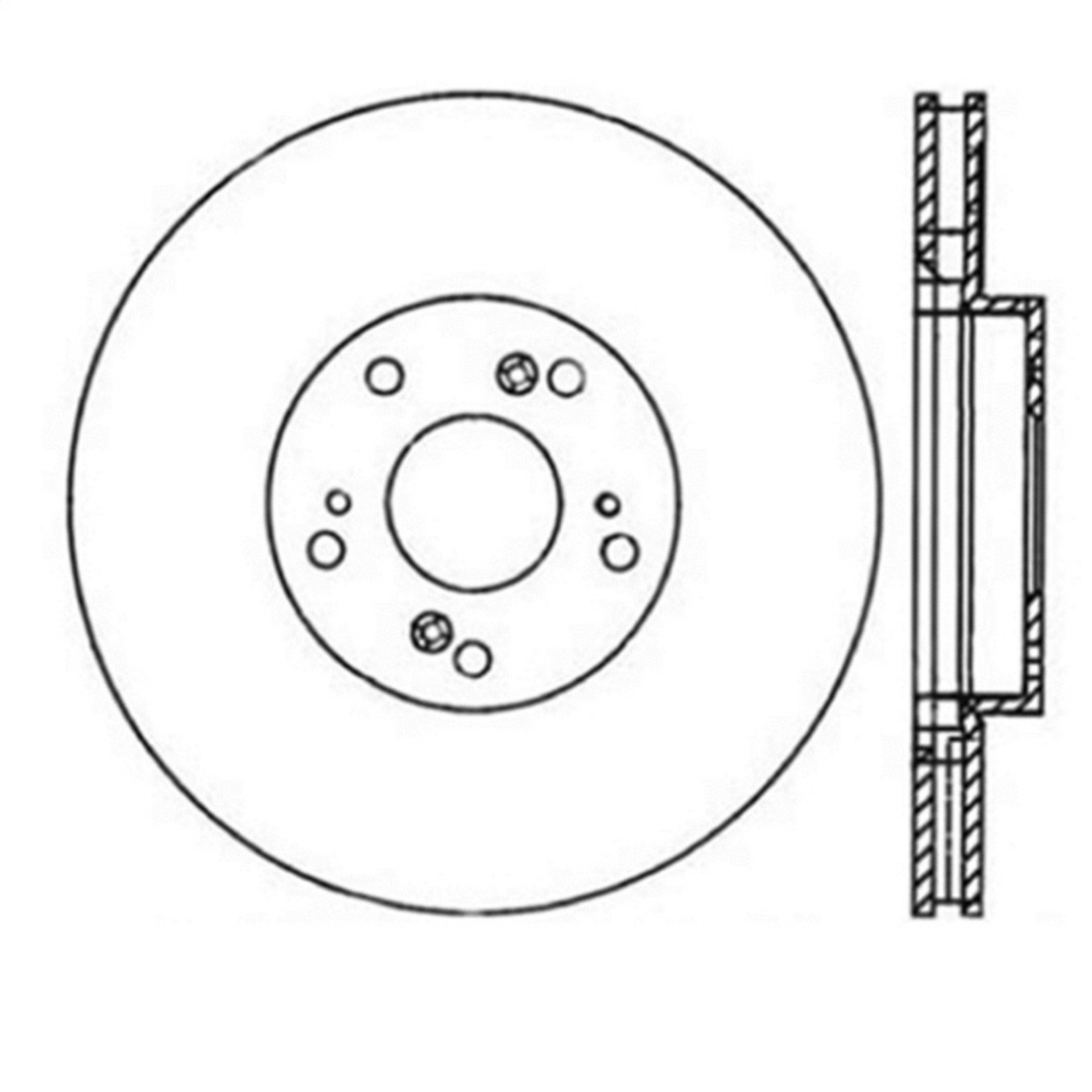 Picture of StopTech Power Slot Slotted 06-08 Honda Civic Si Front Right Rotor