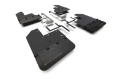 Picture of Rally Armor 19-25 Jeep JT Gladiator Mojave-Rubicon Black Mud Flap w-Grey Logo