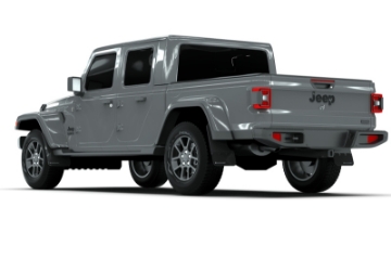 Picture of Rally Armor 19-25 Jeep JT Gladiator Mojave-Rubicon Black Mud Flap w-Grey Logo