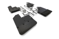 Picture of Rally Armor 19-25 Jeep JT Gladiator Mojave-Rubicon Black Mud Flap w-Metallic Black Logo