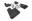 Picture of Rally Armor 19-25 Jeep JT Gladiator Mojave-Rubicon Black Mud Flap w-Metallic Black Logo