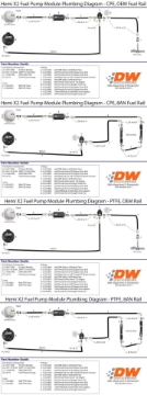 Picture of DeatschWerks 2006+ Hemi X2 Series Pump Module -8AN Feed w- -6AN Return PTFE Plumbing Kit