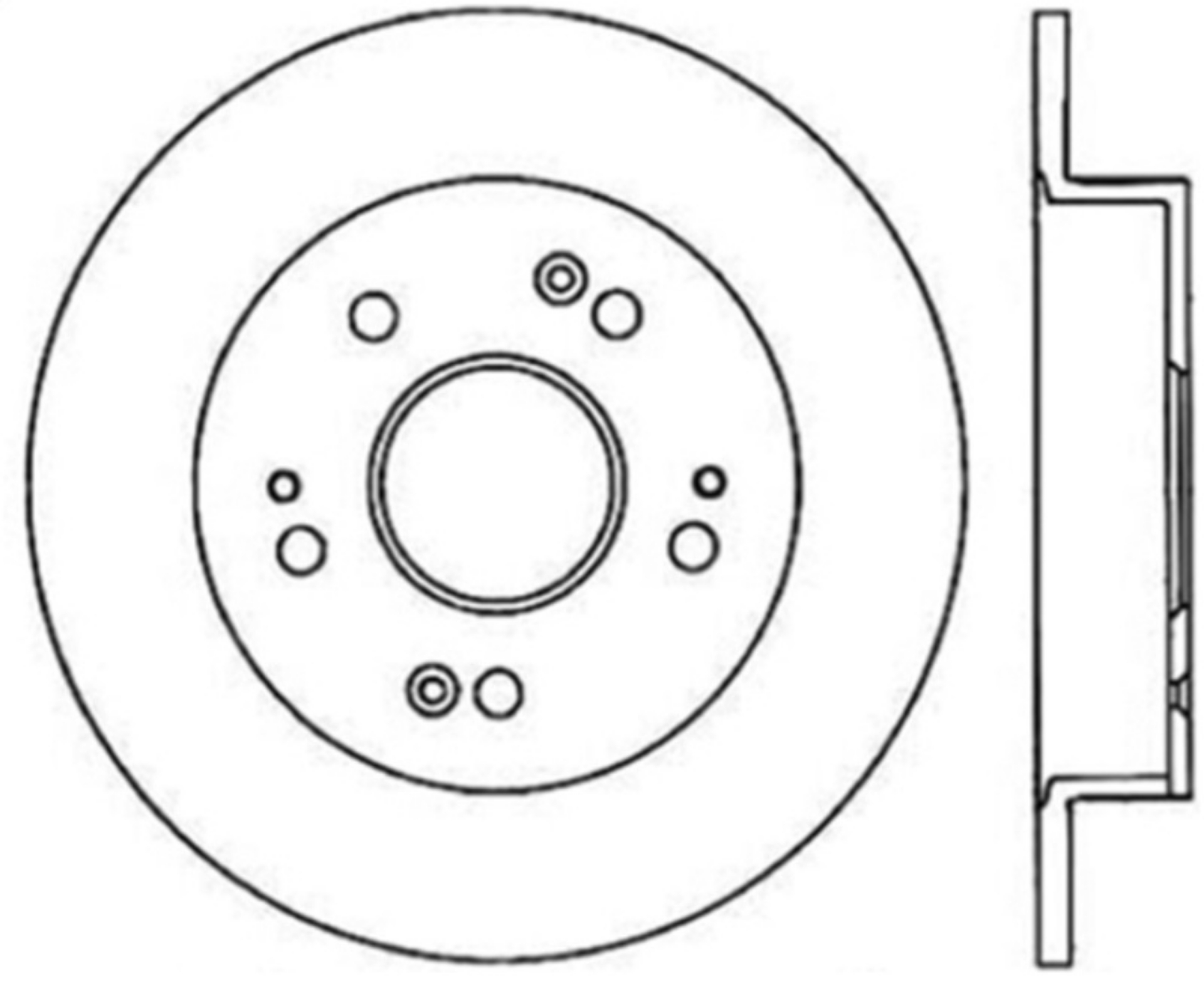 Picture of StopTech Power Slot Slotted 06-08 Honda Civic Si CRYO Rear Right Rotor