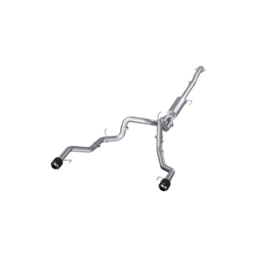 Picture of MBRP 22-23 Ford F150 T304 5in OD Carbon Fiber Tip Dual Rear Exit 3in Cat Back Exhaust