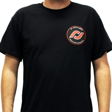 Picture of RockJock T-Shirt w- Patch Logo on Front and Large Logo on Back Black Small
