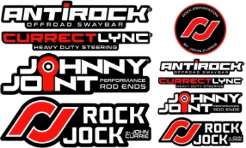 Picture of RockJock Sticker Pack Black Background