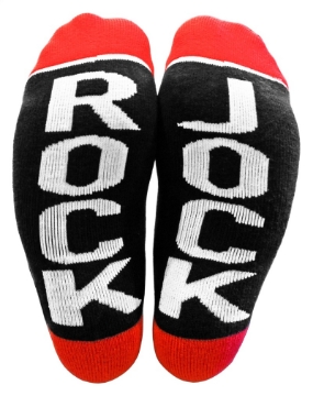 Picture of RockJock Socks Black w- Red and White Logo