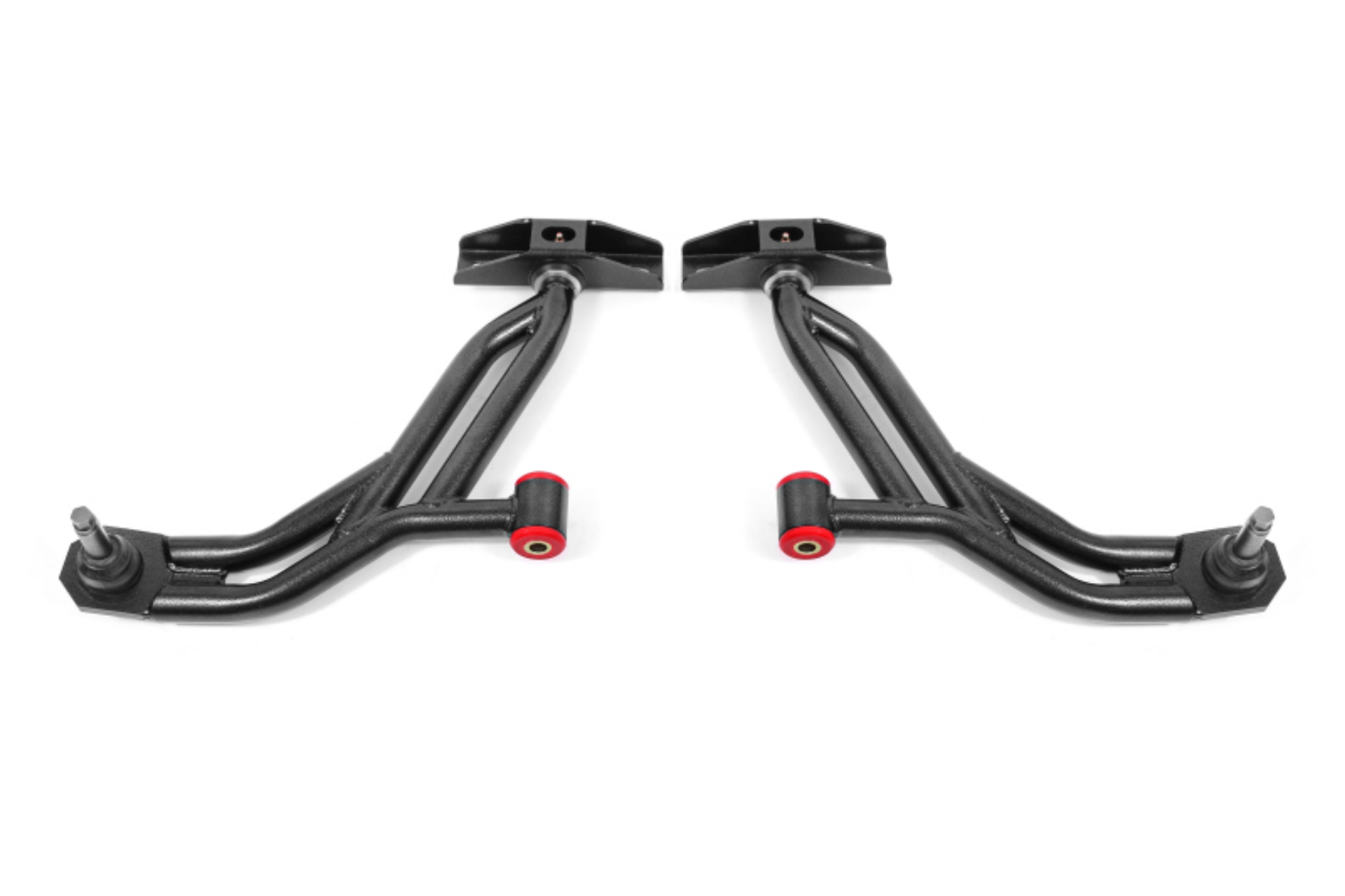 Picture of BMR 10-14 Ford Mustang Non-Adj- Lower A-Arms Delrin-Rod w- 19mm Tall Ball Joint - Black Hammertone