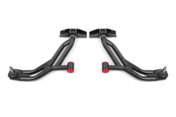 Picture of BMR 10-14 Ford Mustang Non-Adj- Lower A-Arms Delrin-Rod w- 19mm Tall Ball Joint - Black Hammertone