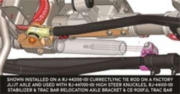 Picture of RockJock JL-JT Currectlync High Steer Tie Rod Clamp Bracket