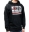 Picture of RockJock Hoodie Sweatshirt w- Distressed Logo Black XXL Print on Front