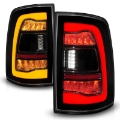 Picture of ANZO 09-18 Dodge Ram 1500 Sequential LED Taillights Smoke Black w-Switchback Amber Signal