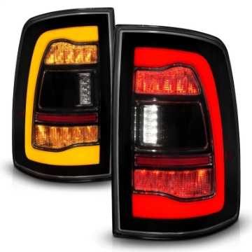 Picture of ANZO 09-18 Dodge Ram 1500 Sequential LED Taillights Smoke Black w-Switchback Amber Signal