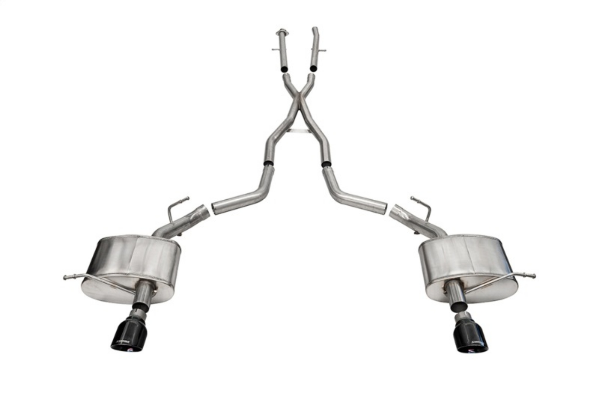 Picture of Corsa 2011-2025 Dodge Durango Xtreme 2-5in Cat-Back Dual Rear Exit w- Single 4-5in Black PVD Tips