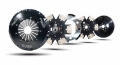 Picture of Clutch Masters 2023 Toyota Supra MK5 3-0L Turbo 6-Speed FX1000 Twin Disc Clutch Kit w-Alum- Flywheel