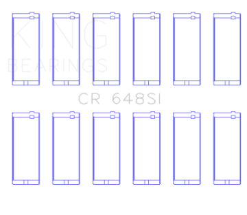 Picture of King Engine Bearings Jeep 232CI-242CI-248CI - Rambler 232CI Size -040 Connecting Rod Bearing Set