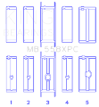 Picture of King Engine Bearings Chrysler 273, 301, 313, 318, 340 Crankshaft Main Bearing Set
