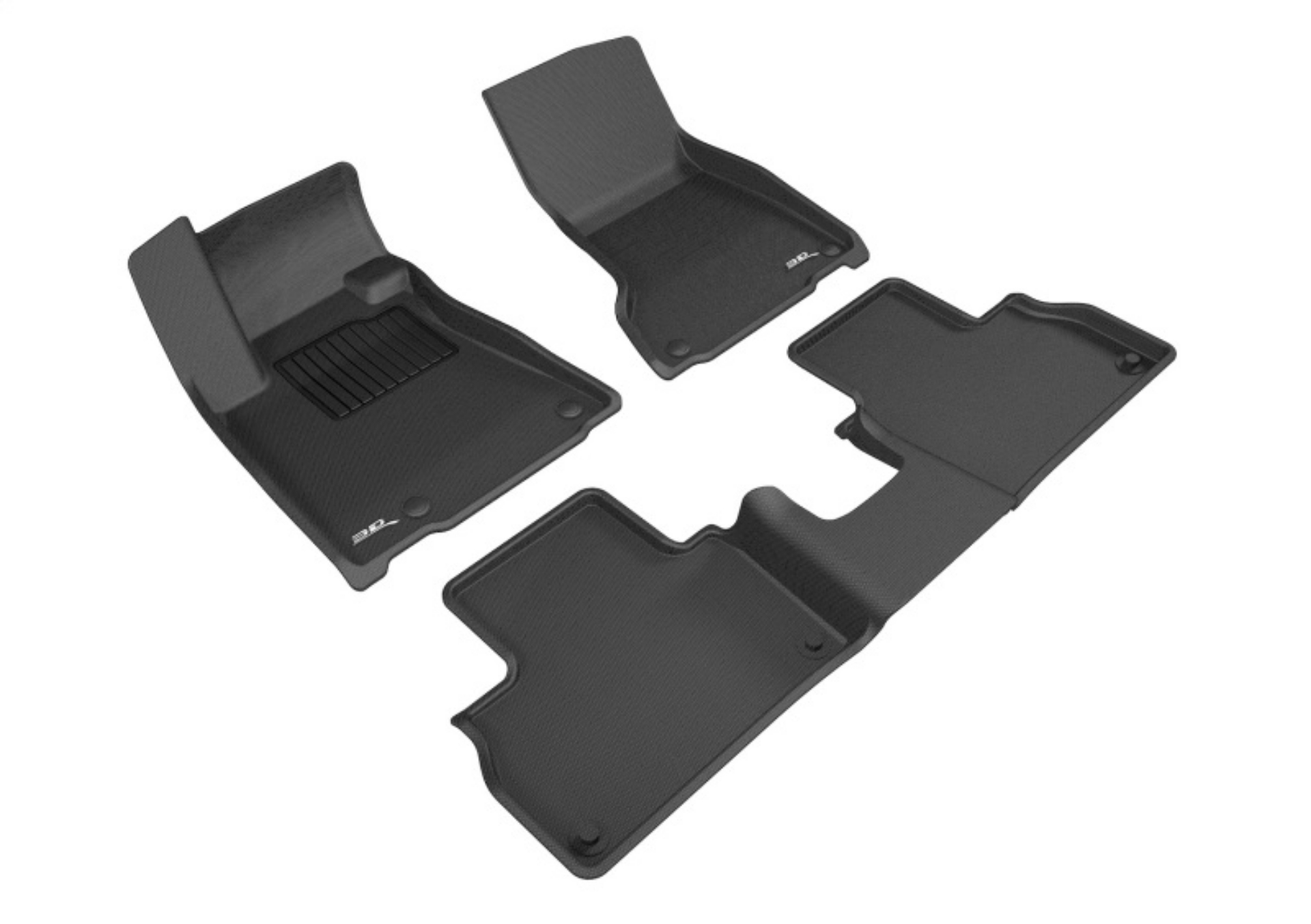 Picture of 3D Maxpider 17-18 Maserati Levante Kagu Floor Mat- Black R1 R2