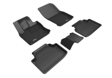 Picture of 3D MAXpider 19-23 Volkswagen Taos Kagu Floor Mat- Black R1 R2