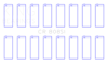 Picture of King Engine Bearings Chevrolet 369-502 GEN IV-V-VI Size +0-60 Rod Bearing Set