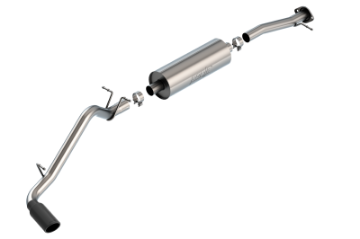 Picture of Borla 15-21 Chevrolet Colorado S-Type Cat-Back Black Chrome Tips
