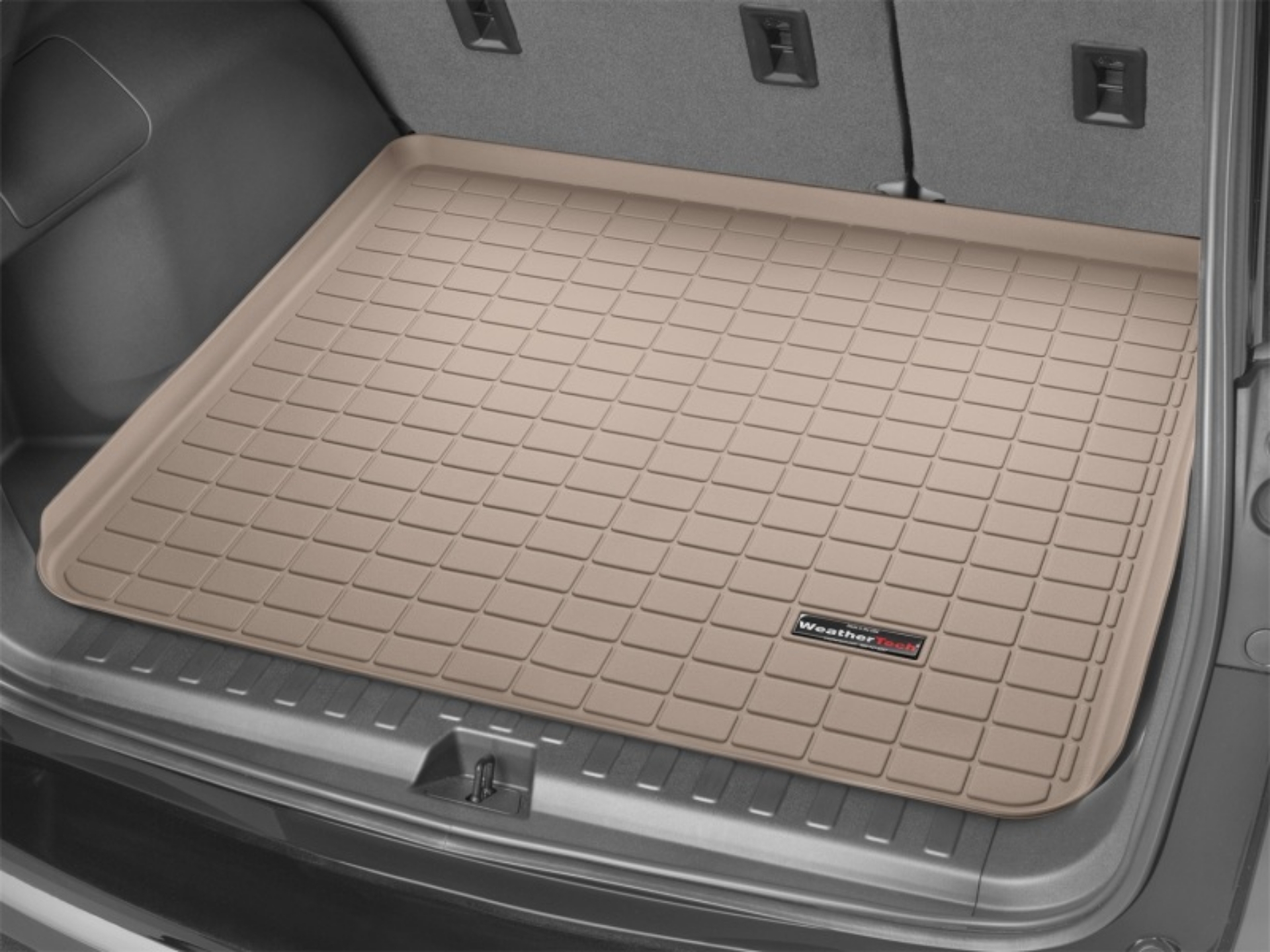 Picture of WeatherTech 2023 Mercedes-Benz EQS SUV X296 5-Passenger Cargo Liner  - Tan