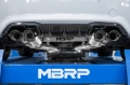 Picture of MBRP 18-22 BMW M2 Competition 3-0L T304 SS 3in Resonator-Back Exhaust Quad Rear w- Carbon Fiber Tips
