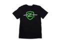 Picture of Zone Offroad Black Premium Cotton T-Shirt - Green Logo - 4XL