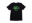 Picture of Zone Offroad Black Premium Cotton T-Shirt - Green Logo - 4XL