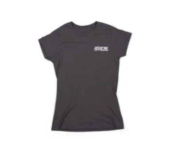 Picture of Zone Offroad Charcoal Gray Premium Cotton T-Shirt w- Zone Offroad Logo - Womens - Medium
