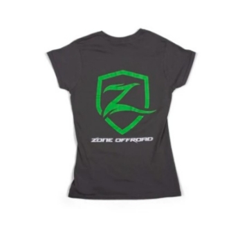 Picture of Zone Offroad Charcoal Gray Premium Cotton T-Shirt w- Zone Offroad Logo - Womens - XL