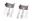 Picture of Zone Offroad 84-01 Jeep Cherokee XJ Rear Shock Relocation Kit