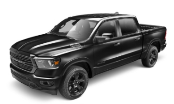 Picture of Bushwacker 20-22 Ram 1500 Excl- Rebel-TRX 76-3-67-4in Bed OE Style Flares 4pc - Diamd- Blk