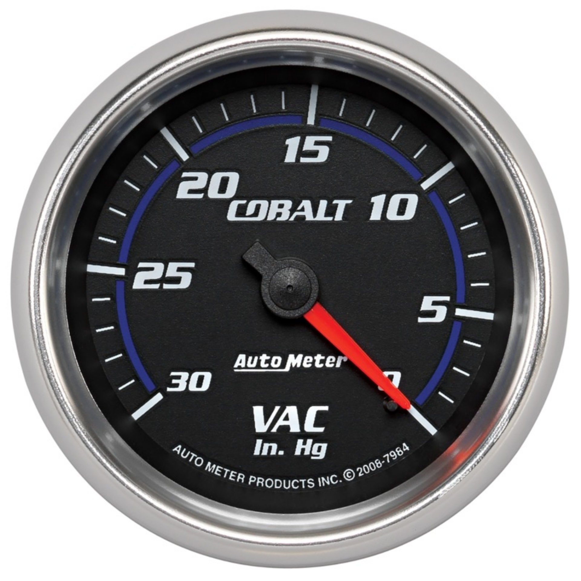 Picture of Autometer Cobalt 2-5-8in- - 0-30 IN HG - Mechanical Vacuum Gauge