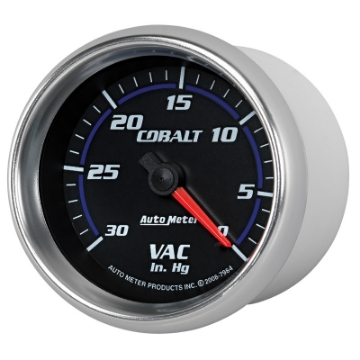Picture of Autometer Cobalt 2-5-8in- - 0-30 IN HG - Mechanical Vacuum Gauge