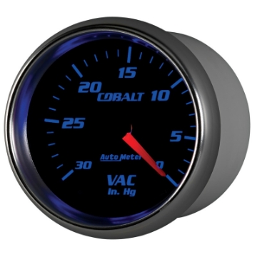 Picture of Autometer Cobalt 2-5-8in- - 0-30 IN HG - Mechanical Vacuum Gauge