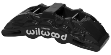Picture of Wilwood Caliper Black SX6R 4-04in Piston 1-25in Disc
