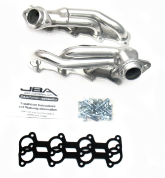 Picture of JBA 94-97 Ford Thunderbird 4-6L 2V 1-1-2in Primary Silver Ctd Cat4Ward Header
