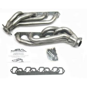 Picture of JBA 65-73 Ford Mustang 260-302 SBF w-GT40-P Heads 1-5-8in Primary Raw 409SS Mid Length Header