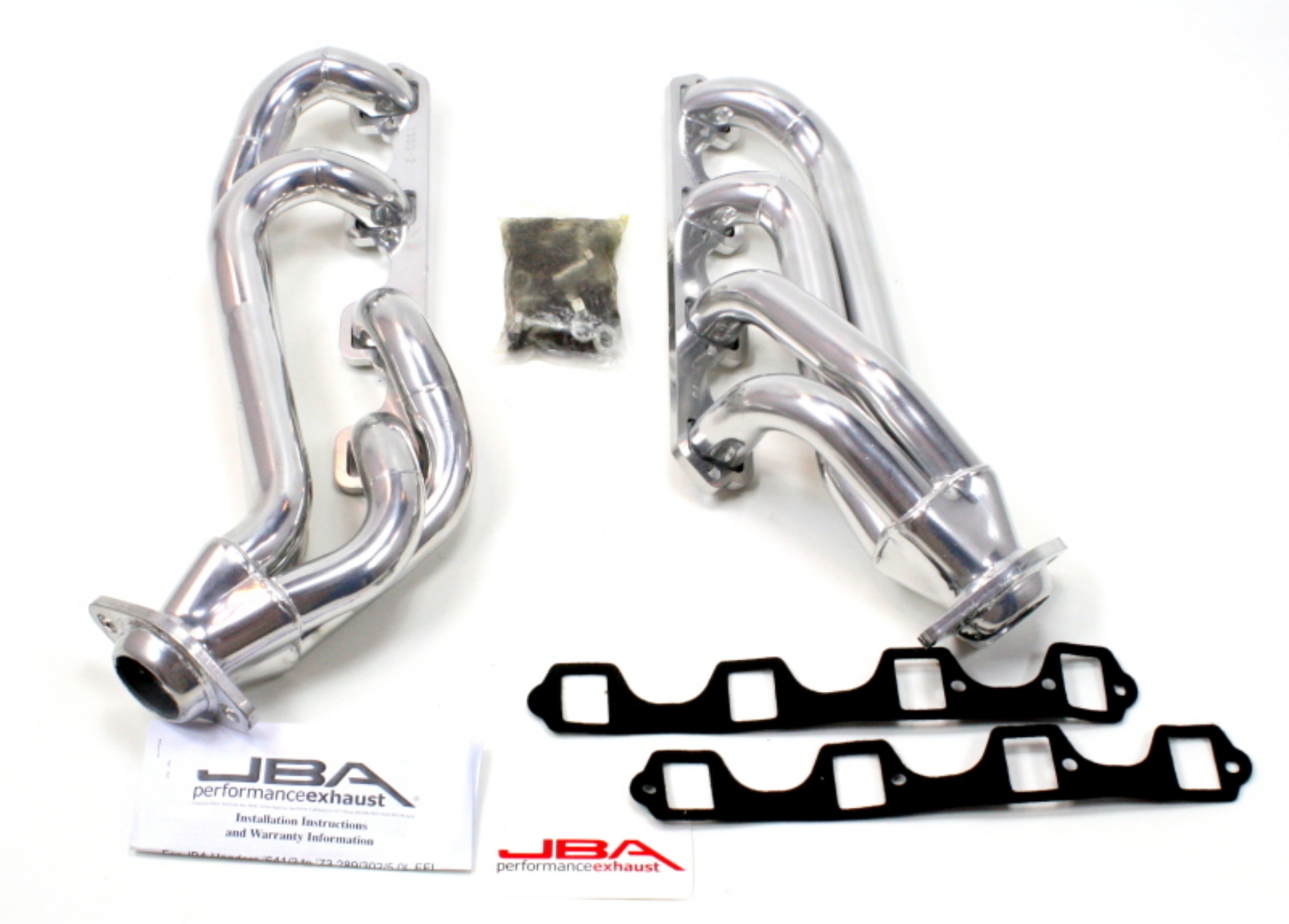 Picture of JBA 65-73 Ford Mustang 260-302 SBF w-GT40-P Heads 1-5-8in Primary Silver Ctd Mid Length Header