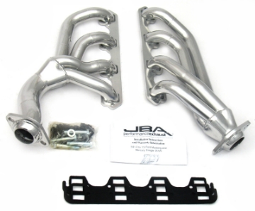 Picture of JBA 65-73 Ford Mustang 351W SBF w-T-5-Cable Clutch 1-5-8in Primary Silver Ctd Mid Length Header
