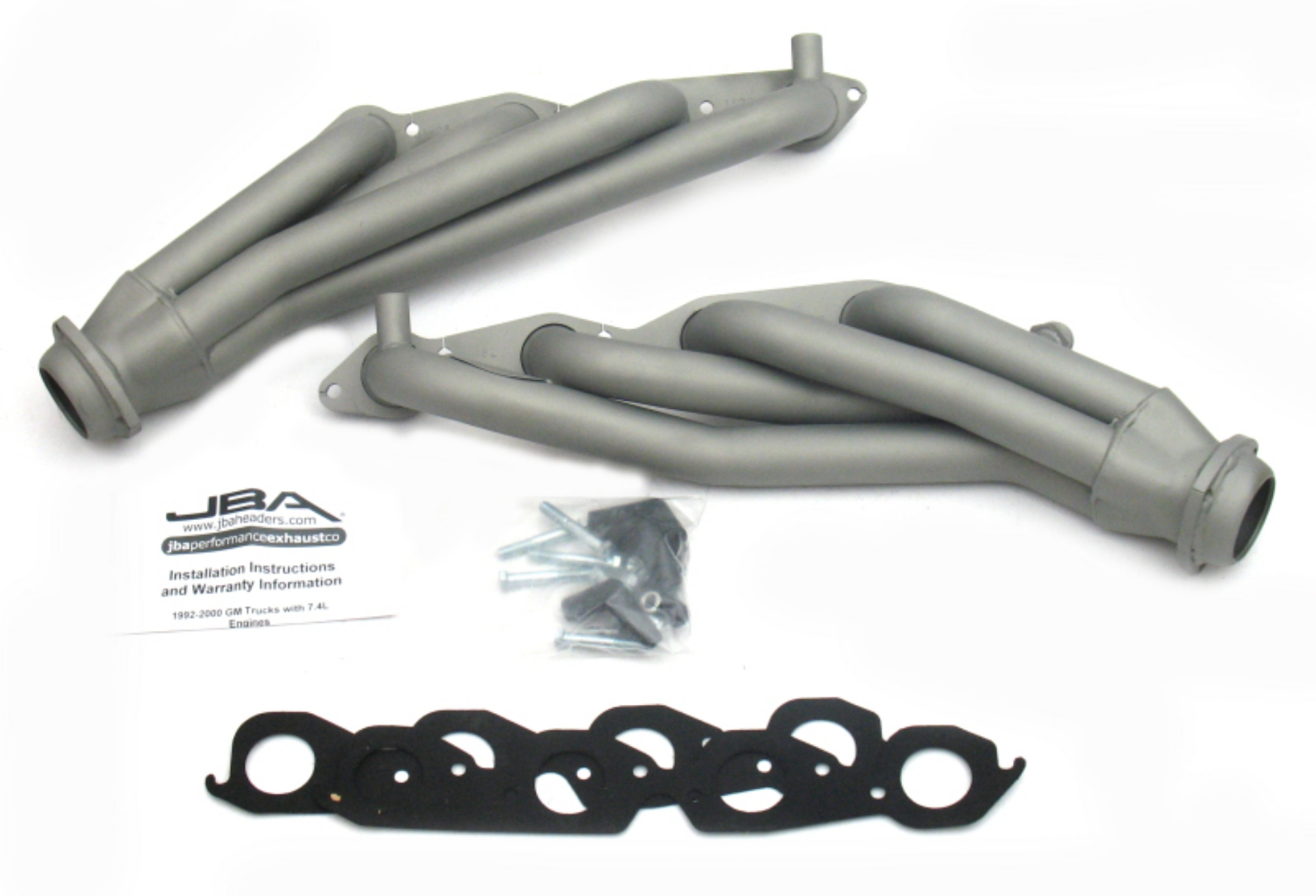 Picture of JBA 96-00 GM Truck 7-4L Vortec w-EGR & A-I-R- 1-3-4in Primary Ti Ctd Cat4Ward Header