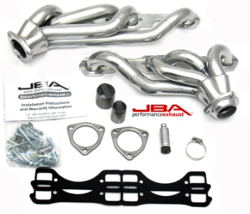 Picture of JBA 65-86 GM Truck 265-400 Carbureted w-A-I-R- 1-5-8in Primary Silver Ctd Cat4Ward Header
