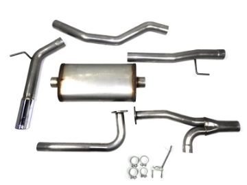 Picture of JBA 16-20 Nissan Titan XD Excl Long Bed 5-6L 409SS Single Rear Exit Cat-Back Exhaust