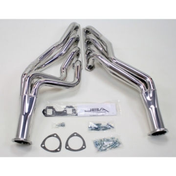 Picture of JBA 65-73 Ford Mustang 260-302 SBF 4 Speed C4-C6-AOD 1-3-4in Primary Silver Long Tube Header