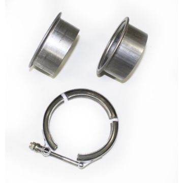 Picture of JBA 3in Stainless Steel V-Band Clamp & Flanges