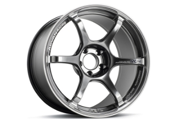 Picture of Advan RG-4 18x9-5 +45 5x100 Racing Hyper Black and Ring Wheel