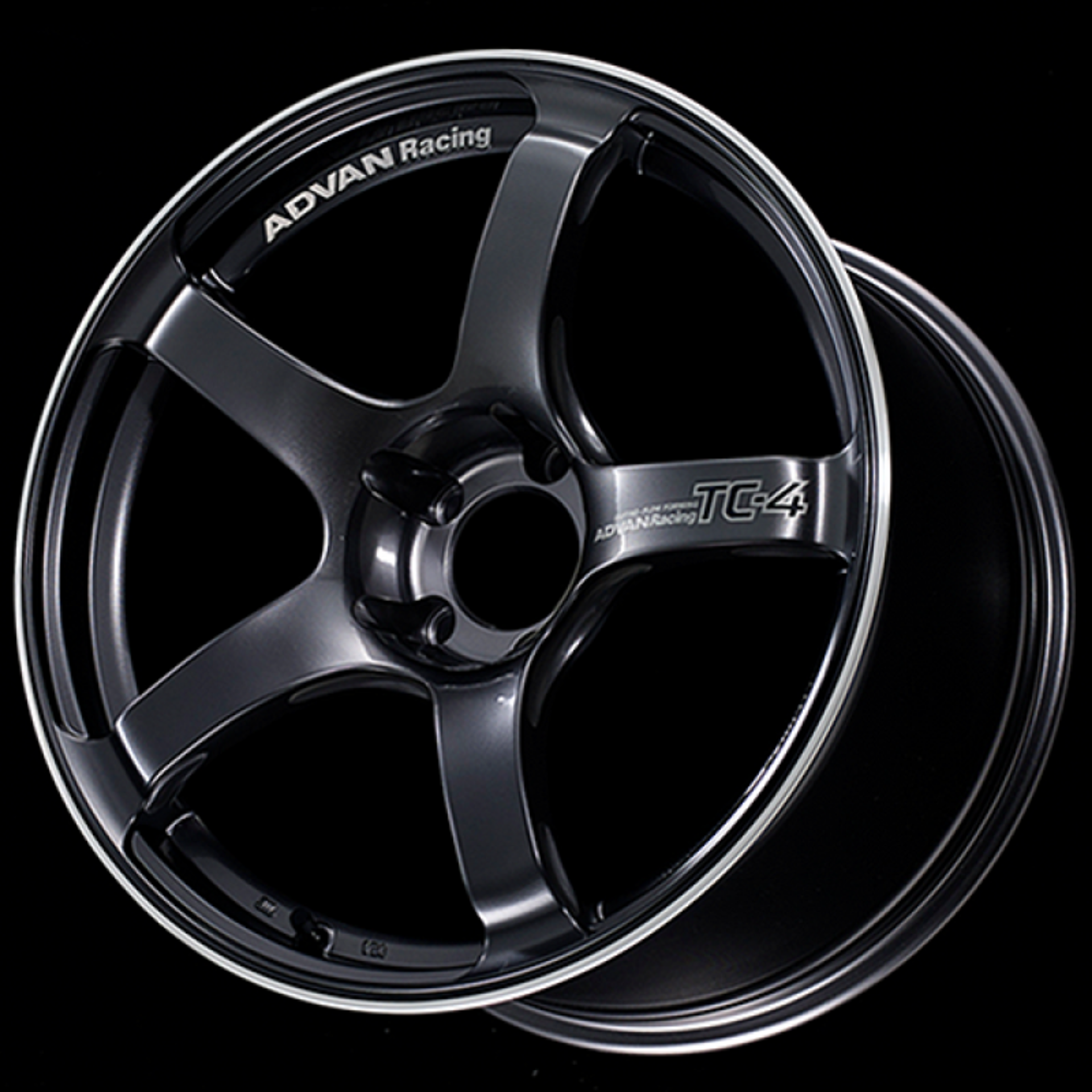 Picture of Advan TC4 18x9 +53 5x120 Racing Gun Metallic and Ring Wheel