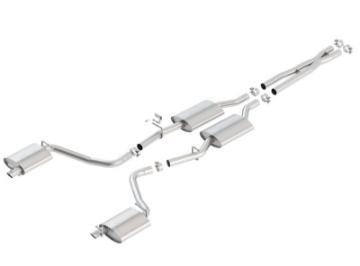 Picture of Borla 15-16 Dodge Charger 3-6L V6 S-Type Cat Back Exhaust Uses Factory Valence