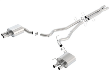 Picture of Borla 15-16 Ford Mustang Shelby GT350 5-2L ATAK Cat Back Exhaust Uses Factory Valence
